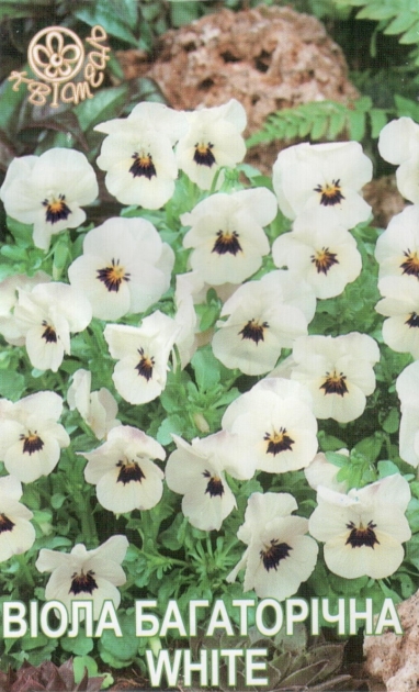 Семена виолы многолетней корнута WHITE