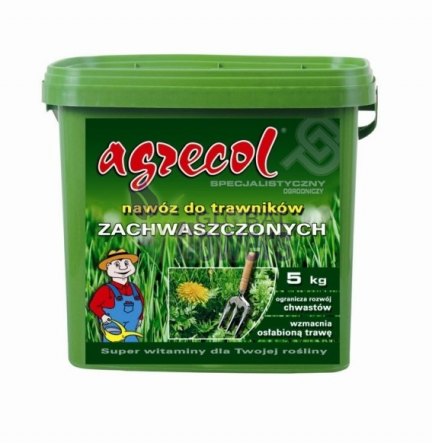 Удобрение Agrecol гранулированное для газона от сорняков